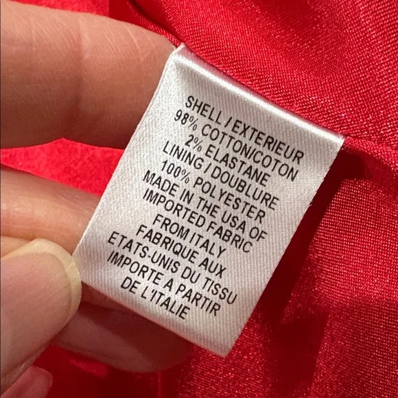 Milly of New York Jacket Women’s size 6 Red Spring jacket lightweight lined. - Picture 7 of 10